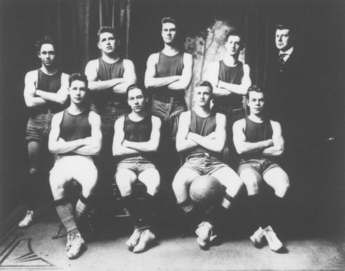 Orange Union High School Basketball Team, Orange, California, 1916