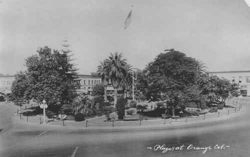 Plaza Park, Orange, California, ca. 1915