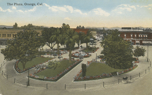 Plaza Square, Orange, California, ca. 1920