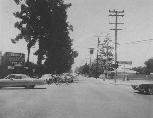 Road construction, Orange, California, 1966-1967