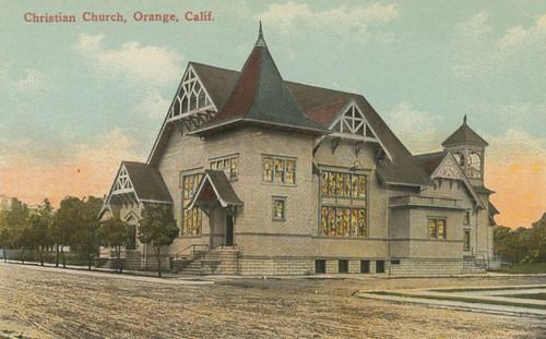 First Christian Church, Orange, California, ca. 1900