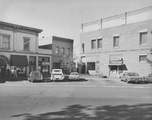 Orange Plaza Square looking toward the northwest corner, Orange, California, ca. 1970