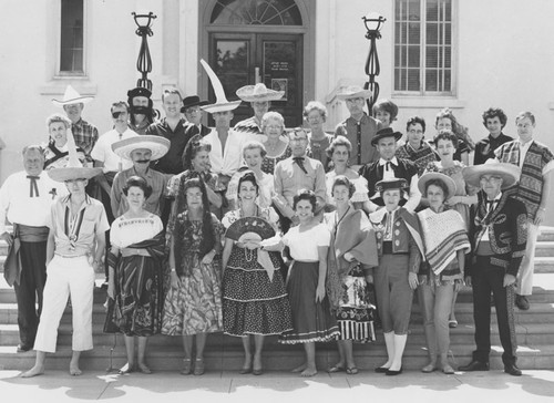 May Festival group portrait if Orange City Hall employees, Orange, California, 1961