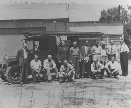 Olive Fire Department, Olive, California, 1944