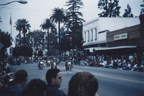 KLOS Radio's Mark and Brian "Day Before Thanksgiving" Parade along South Glassell Street, Orange, California, 1995