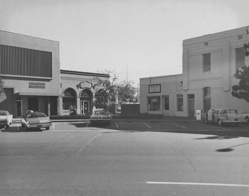 Orange Plaza Square looking toward the southeast corner, Orange, California, ca. 1970