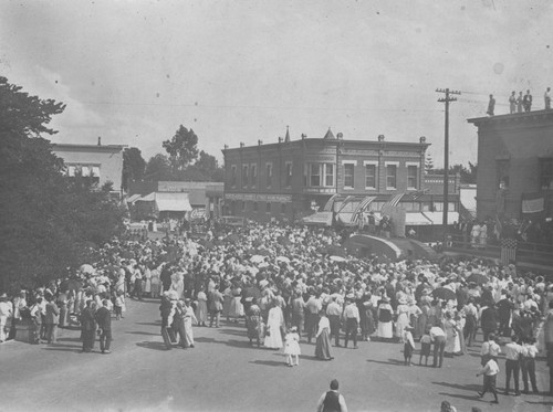 World War I Bond Drive Parade, Orange, California, 1918