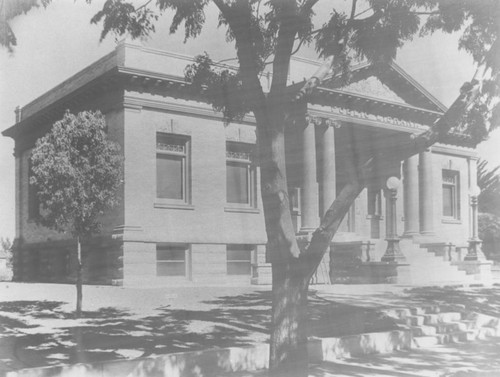 Orange Public Library, Carnegie building, 407 East Chapman Avenue, Orange, California, 1909