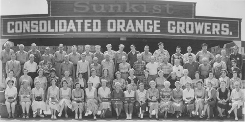 Sunkist Consolidated Orange Growers employees, 1961