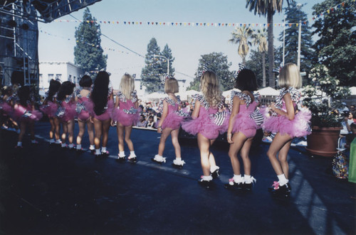 International Street Fair with little girls tap dance performance, Orange, California, 1994