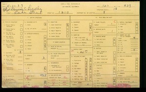 WPA household census for 1210 S LAKE STREET, Los Angeles
