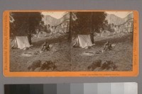 In Camp, near the Ribon Fall. Yo-semite Valley, Cal. Photographer's series: Yo-semite Valley, California