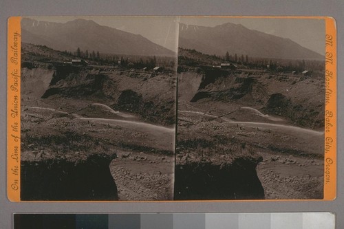 (The Nelson Mine near Baker City, Oregon; on verso.) Place of publication: Baker City, Oregon. Photographer's series: On the Line of the Union Pacific Railway