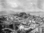 [View of Russian Hill from Nob Hill during reconstruction]