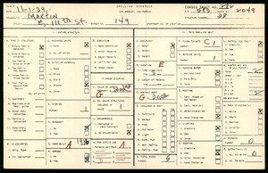 WPA household census for 149 EAST 111TH STREET, Los Angeles County