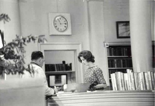 Carnegie library desk