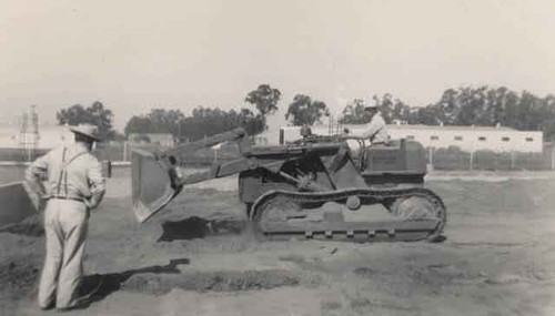 Running the bull dozer