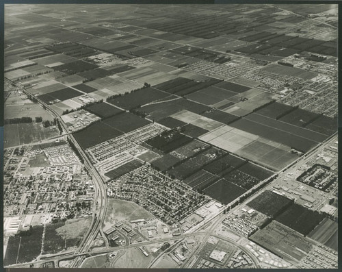 Air view of Vineyard/101 overpass looking south