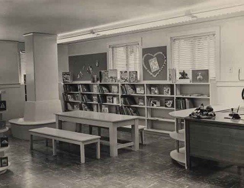 Juvenile dept. moves into basement of library b