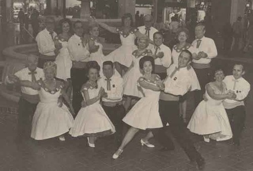 Square dancers at bicentennial celebration