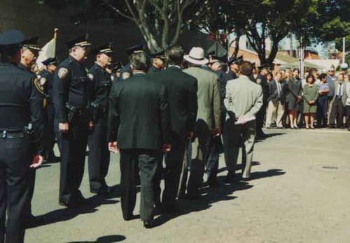 O.P.D. Memorial ceremony in honor of slain poli