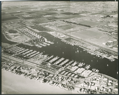 Aerial view of peninsula