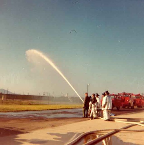 Fire fighting demonstration