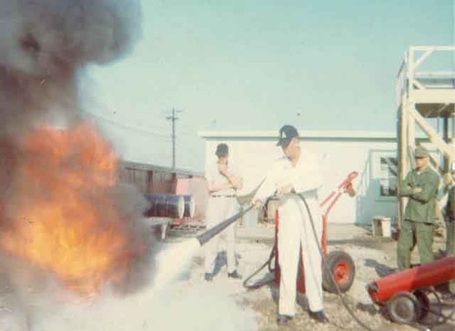 Fire fighting demonstration