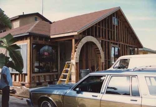 House addition under construction