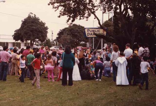 Costume party at the library