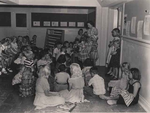 Story hour, summer 1950