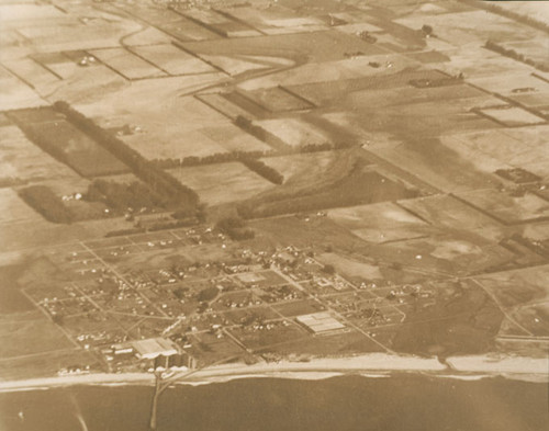 Aerial view of beach & Hueneme