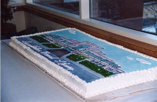 Cake for opening day festivities