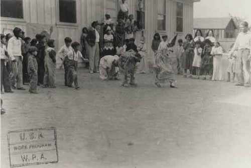 Girl peanut race, Guadalupe School