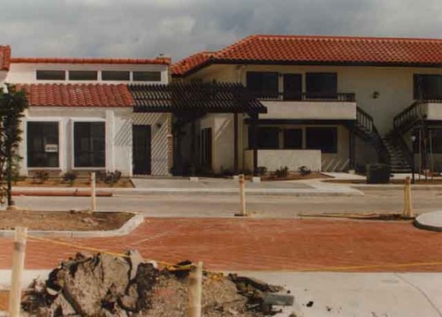 Office building w/ Spanish tile roof