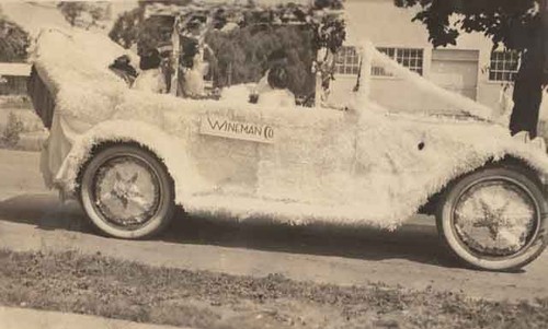 Wineman Co. car in Elks festival parade