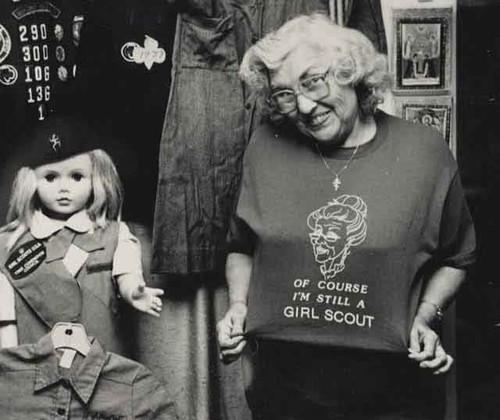 Olia Oakley, for service to Girl Scouts