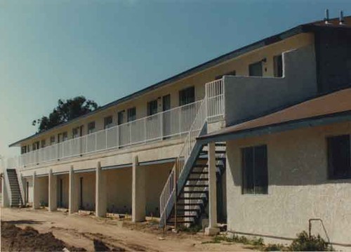 Construction on apartment building