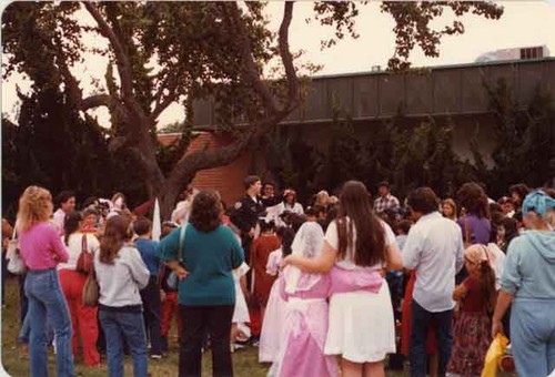 Costume party at the library