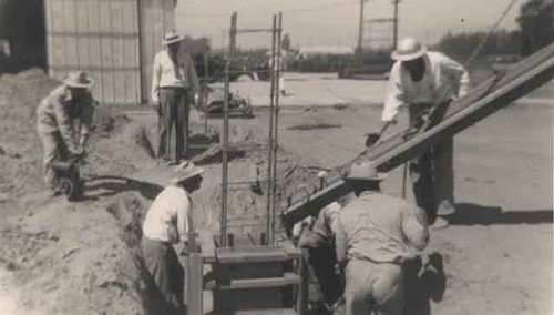 Pouring the foundation