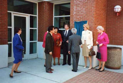 Unveiling the plaque