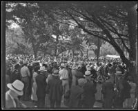 Thousands gather for annual Iowa Picnic at Bixby Park, Long Beach, 1934