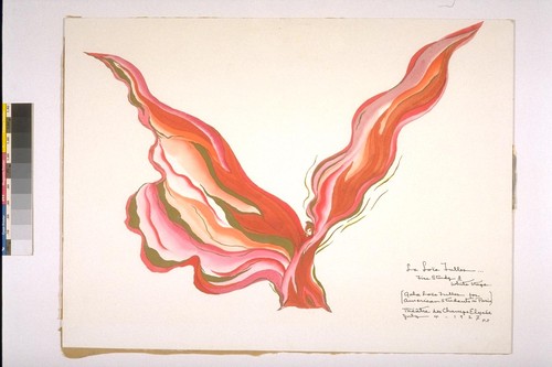 Fire study 3. Theatre des Champs Elysees, July 4, 1927