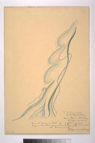 Impression of La Loie Fuller. Fountain study, water series. Le Vesinet, St. Germaine-en-Laye, 1927