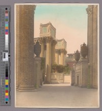 Colonnade, Palace of Fine Arts (Bernard R. Maybeck, architect). Hand-colored. 6321