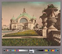 West facade, Festival Hall (Robert Farquhar, architect). Hand-colored