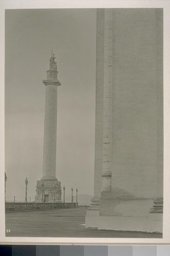 51. [Column of Progress (A. Stirling Calder, preliminary sketch; W. Symmes, architect). Reliefs at base by Isidore Konti; frieze, "The Burden Bearers," and top group, "The Adventurous Bowman," by Hermon A. McNeil.]