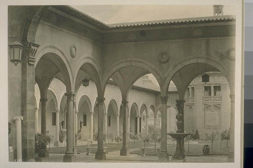 [Colonnade and piazzetta, Italian Pavilion.]