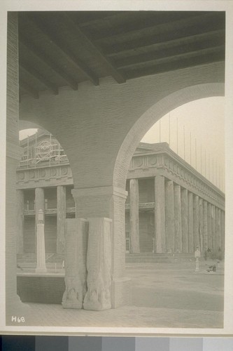 H68. [Oregon Building. From colonnade of California Building.]