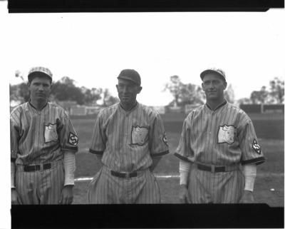 Baseball Clubs - Stockton: three baseball players